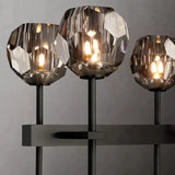 Kristal Glass Double Linear Chandelier 60" - thebelacan