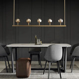 Kristal Glass Linear Chandelier 48" - thebelacan