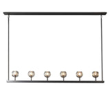 Kristal Glass Linear Chandelier 60" - thebelacan