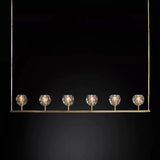 Kristal Glass Linear Chandelier 60" - thebelacan