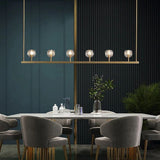 Kristal Glass Linear Chandelier 60" - thebelacan