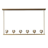 Kristal Glass Linear Chandelier 60" - thebelacan