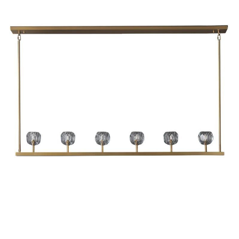 Kristal Glass Linear Chandelier 60" - thebelacan