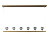 Kristal Glass Linear Chandelier 60" - thebelacan