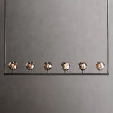 Kristal Glass Linear Chandelier 60" - thebelacan