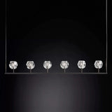 Kristal Glass Linear Chandelier 60" - thebelacan