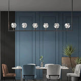 Kristal Glass Linear Chandelier 60" - thebelacan