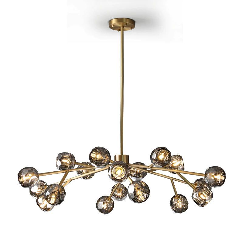 Kristal Glass Round Chandelier 48" - thebelacan