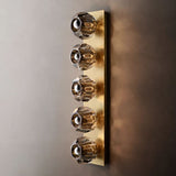 Kristal Smoke Glass Linear Grand Wall Sconce - thebelacan