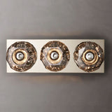 Kristal Smoke Glass Linear Short Wall Sconce - thebelacan