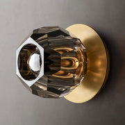 Kristal Smoke Glass Petite Wall Sconce - thebelacan