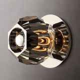 Kristal Smoke Glass Petite Wall Sconce - thebelacan