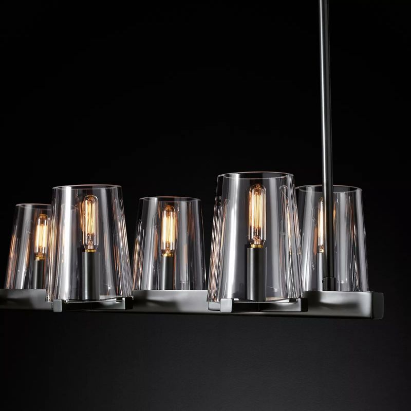 Kuseau Glass Linear Chandelier 49" - thebelacan