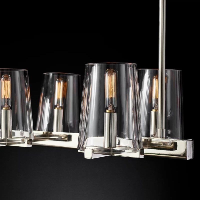 Kuseau Glass Linear Chandelier 60" - thebelacan