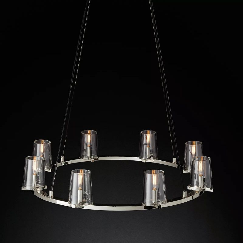 Kuseau Glass Round Chandelier 36" - thebelacan