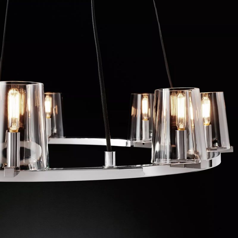 Kuseau Glass Round Chandelier 36" - thebelacan