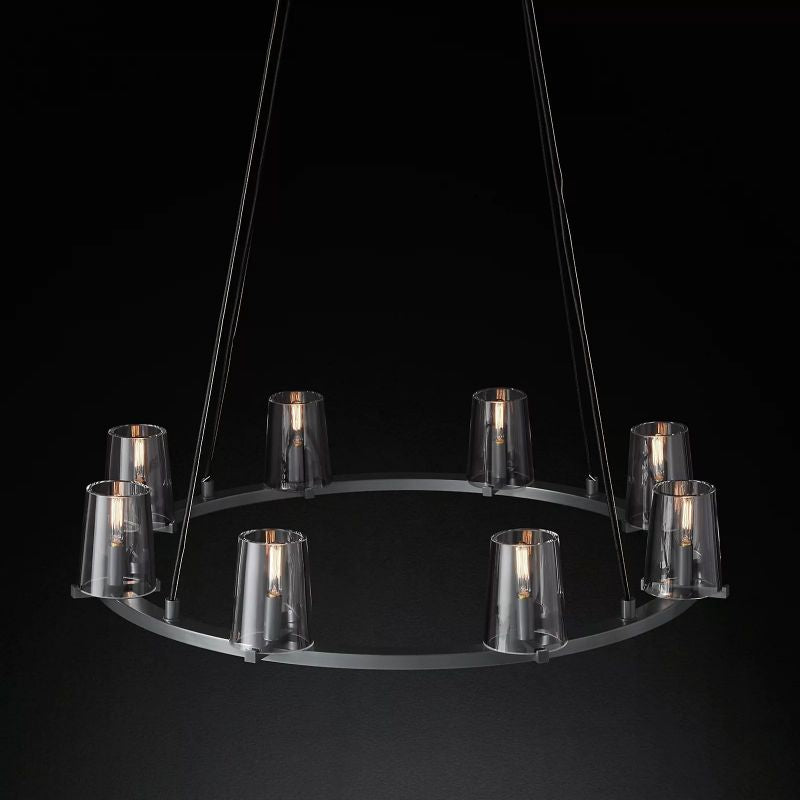 Kuseau Glass Round Chandelier 36" - thebelacan