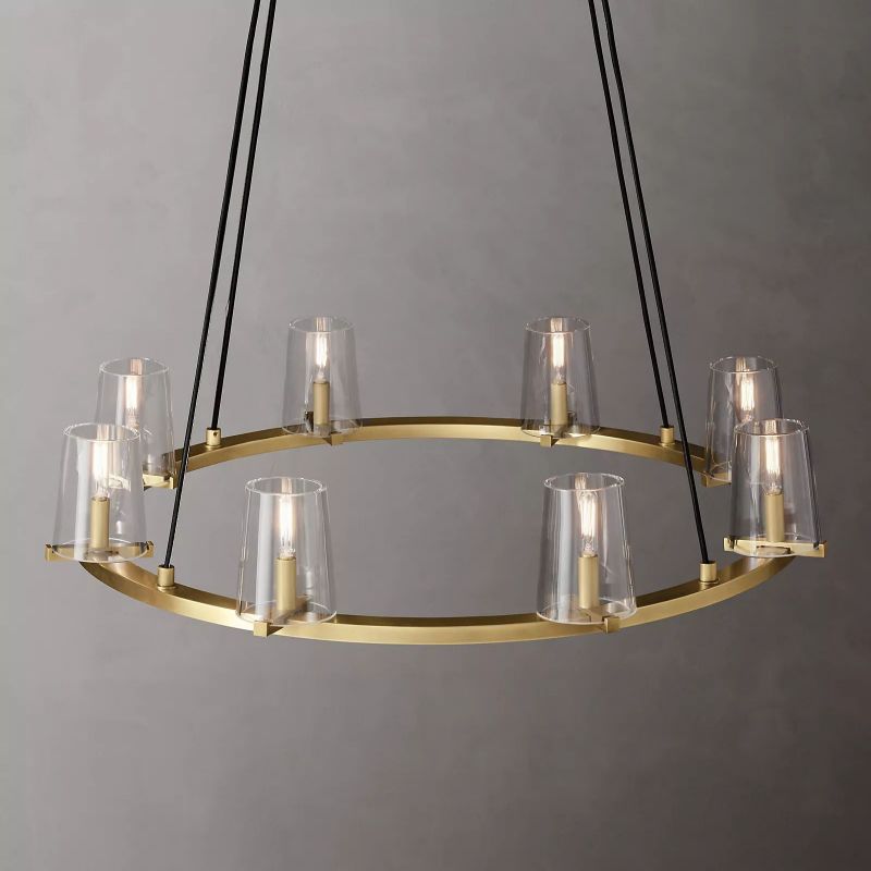 Kuseau Glass Round Chandelier 36" - thebelacan