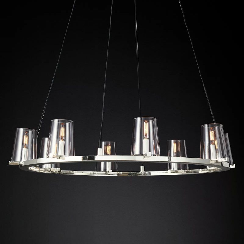Kuseau Glass Round Chandelier 36" - thebelacan