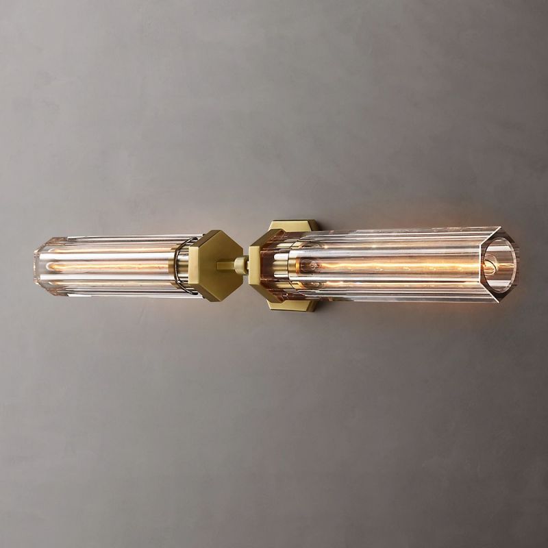 Lambert Hexagonal Linear Grand Wall Sconce - thebelacan