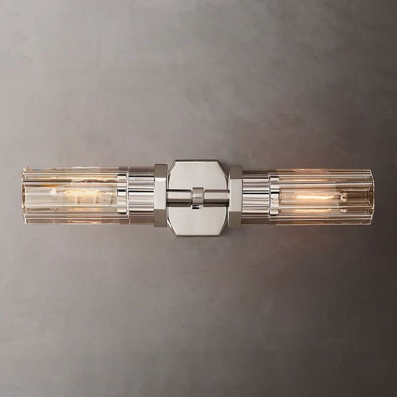 Lambert Hexagonal Linear Short Wall Sconce - thebelacan