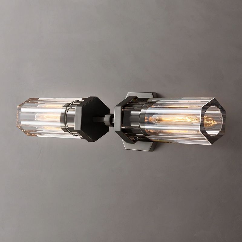 Lambert Hexagonal Linear Short Wall Sconce - thebelacan
