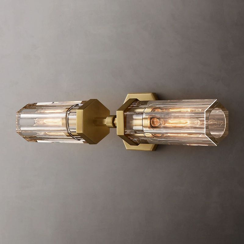 Lambert Hexagonal Linear Short Wall Sconce - thebelacan