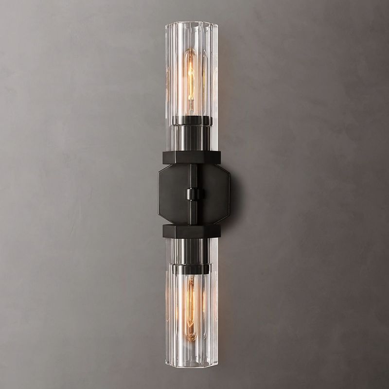 Lambert Hexagonal Linear Short Wall Sconce - thebelacan
