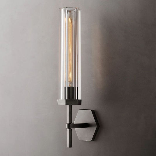 Lambert Hexagonal Grand Wall Sconce - thebelacan