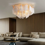 Modern Aluminum Chain Tassel Pendant - thebelacan