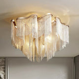Modern Aluminum Chain Tassel Pendant - thebelacan