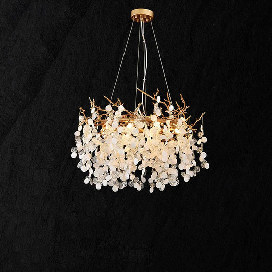 Monroe Round Circle Fortune Tree  Round Branch Chandelier - thebelacan