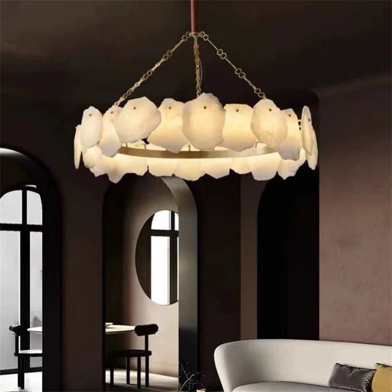 Nasile Alabaster Round Chandelier - thebelacan