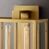 Beckman Outdoor Square Lantern Wall Sconce 21" - thebelacan