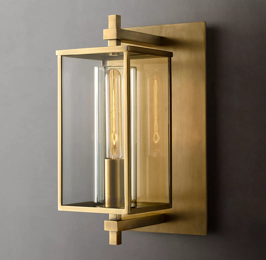 Outdoor Square Short Wall Sconce - thebelacan