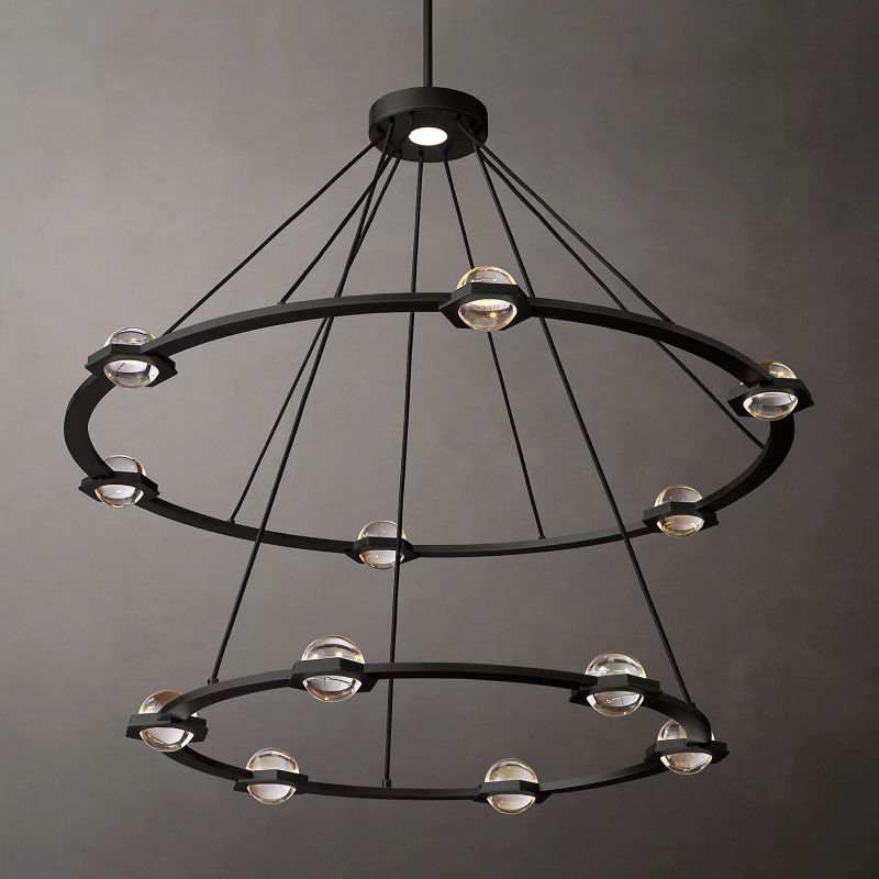 Planet Two-tier Round Chandelier 48" - thebelacan