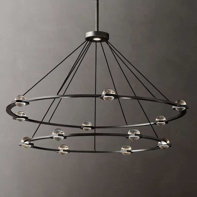 Planet Two-tier Round Chandelier 60" - thebelacan