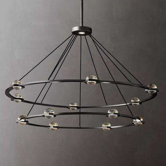 Planet Two-tier Round Chandelier 60" - thebelacan