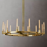Prismatic Glass Round Chandelier 60" - thebelacan