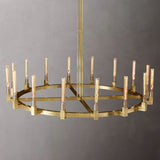 Prismatic Glass Round Chandelier 72" - thebelacan