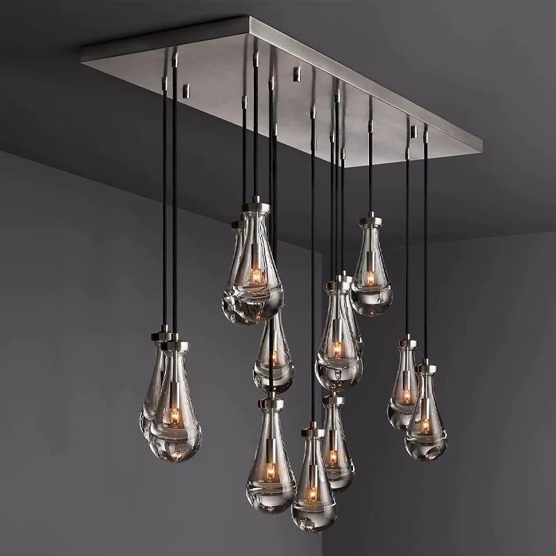 Raindrops Rectangular Chandelier 54" - thebelacan