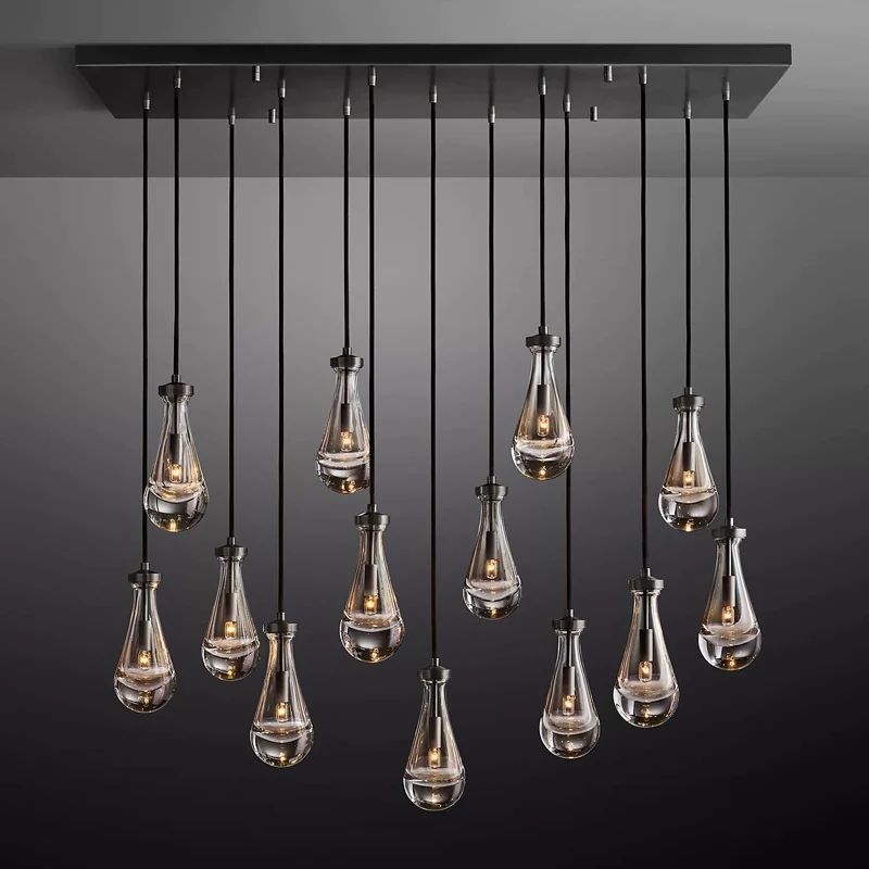 Raindrops Rectangular Chandelier 54" - thebelacan