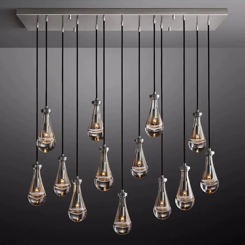 Raindrops Rectangular Chandelier 54" - thebelacan