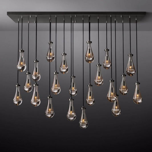 Raindrops Rectangular Chandelier 72" - thebelacan