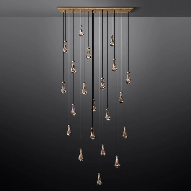 Raindrops Rectangular Chandelier 72" - thebelacan