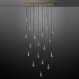 Raindrops Rectangular Chandelier 72" - thebelacan