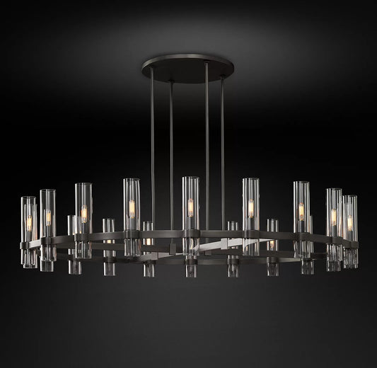 Ravelle Round Chandelier 60" - thebelacan
