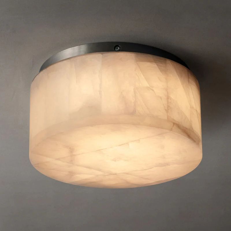 Riveage Calcite Round Flushmount 6"10"14" - thebelacan