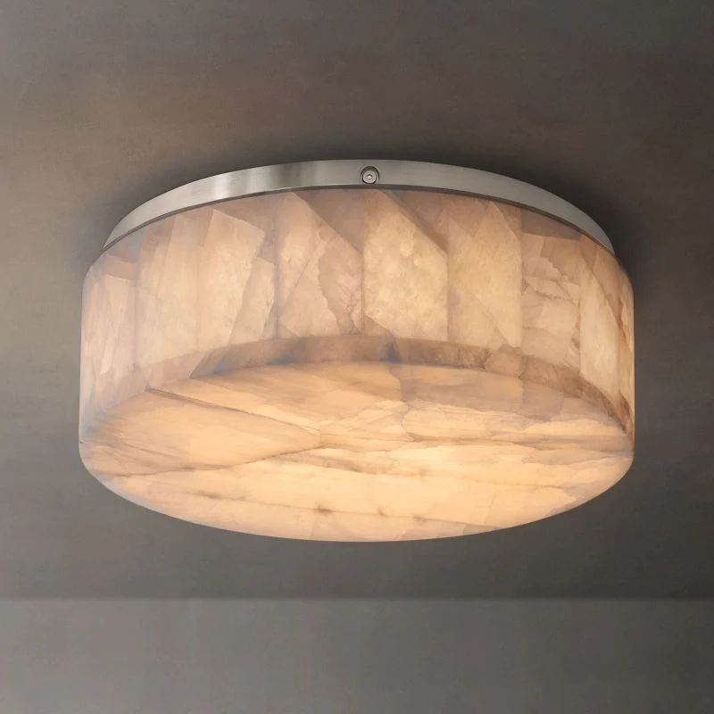 Riveage Calcite Round Flushmount 6"10"14" - thebelacan