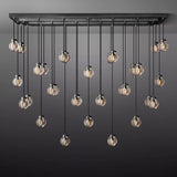 Roby Spherical Modern Rectangular Chandelier 72” - thebelacan